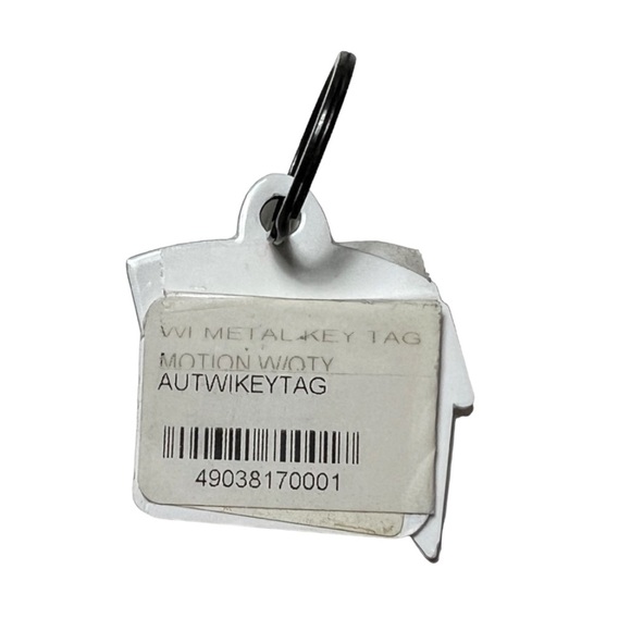 NWT Wisconsin Red & White Motion W Metal Keychain - Picture 5 of 5